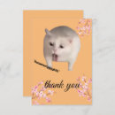 Search for funny cat thank you cards Thanks