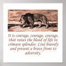 Search for courage posters Lion
