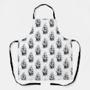 Search for vintage minimalist aprons Black and white