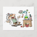 Search for mad scientist postcards Science