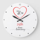 Search for 25th anniversary clocks Modern