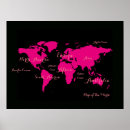 Search for pink world map posters Maps