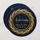 Search for royal blue anniversary party invitations Gold