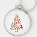 Search for winter round key rings Santa