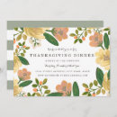Search for vintage thanksgiving invitations Gold