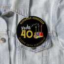 Search for 40th birthday badges Typography