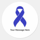 Search for blue awareness ribbon stickers Colon cancer support