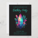 Search for surfboard birthday invitations Tropical