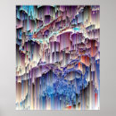 Search for abstract waterfall art Blue