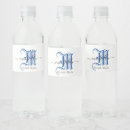 Search for monogram labels Blue and white