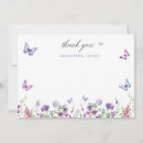 Search for butterfly thank you cards Wildflowers