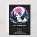 Search for wolf birthday invitations Whimsical