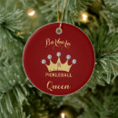 Search for gold crown christmas tree decorations For her