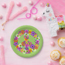 Search for peace sign paper plates Orange