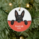 Search for german shepherd christmas tree decorations Pets