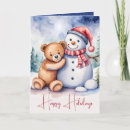Search for teddy bear christmas cards Cute