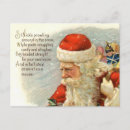 Search for vintage poem christmas cards Santa