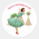 Search for women shopping stickers Merry christmas