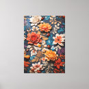 Search for flower pattern canvas prints Blossom