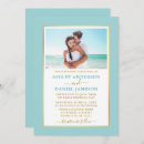 Search for teal turquoise and gold wedding invitations Modern