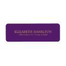 Search for purple graduation return address labels Simple