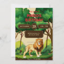 Search for king of the jungle invitations Animal