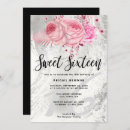 Search for silver glitter invitations Rose gold