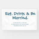 Search for eat drink and be married posters Black and white