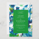 Search for abstract watercolor invitations Green