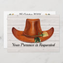 Search for cowboy hat wedding invitations Elegant
