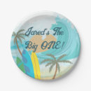 Search for beach waves paper plates Surf birthday