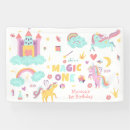Search for unicorn birthday party banners Pastel