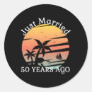 Search for just married stickers Golden anniversary