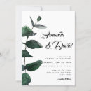 Search for succulent wedding invitations Green eucalyptus foliage