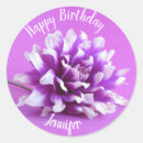 Search for purple happy birthday stickers White