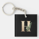 Search for gold letter key rings Botanical