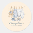 Search for waiting for baby stickers Blue baby shower