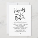 Search for day after brunch wedding invitations Black and white