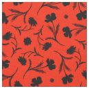 Search for bold floral fabric Red