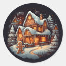 Search for funny gingerbread stickers Xmas