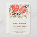 Search for watercolor roses wedding invitations Autumn