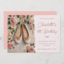 Search for ballet shoes invitations Floral
