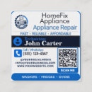 Search for appliance business cards Qr code