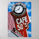 Search for retro cafe posters Blue