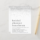 Search for silver glitter bridal shower invitations Glam