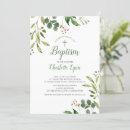 Search for eucalyptus christening invitations Floral