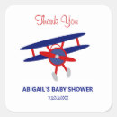 Search for airplane baby shower stickers Blue