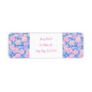 Search for blue flower return address labels Pastel