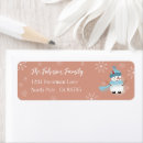 Search for snowman return address labels Winter