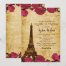 Search for eiffel tower birthday invitations Vintage